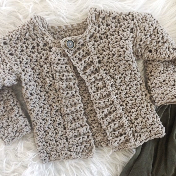 The Kate Cardigan toddler crochet pattern