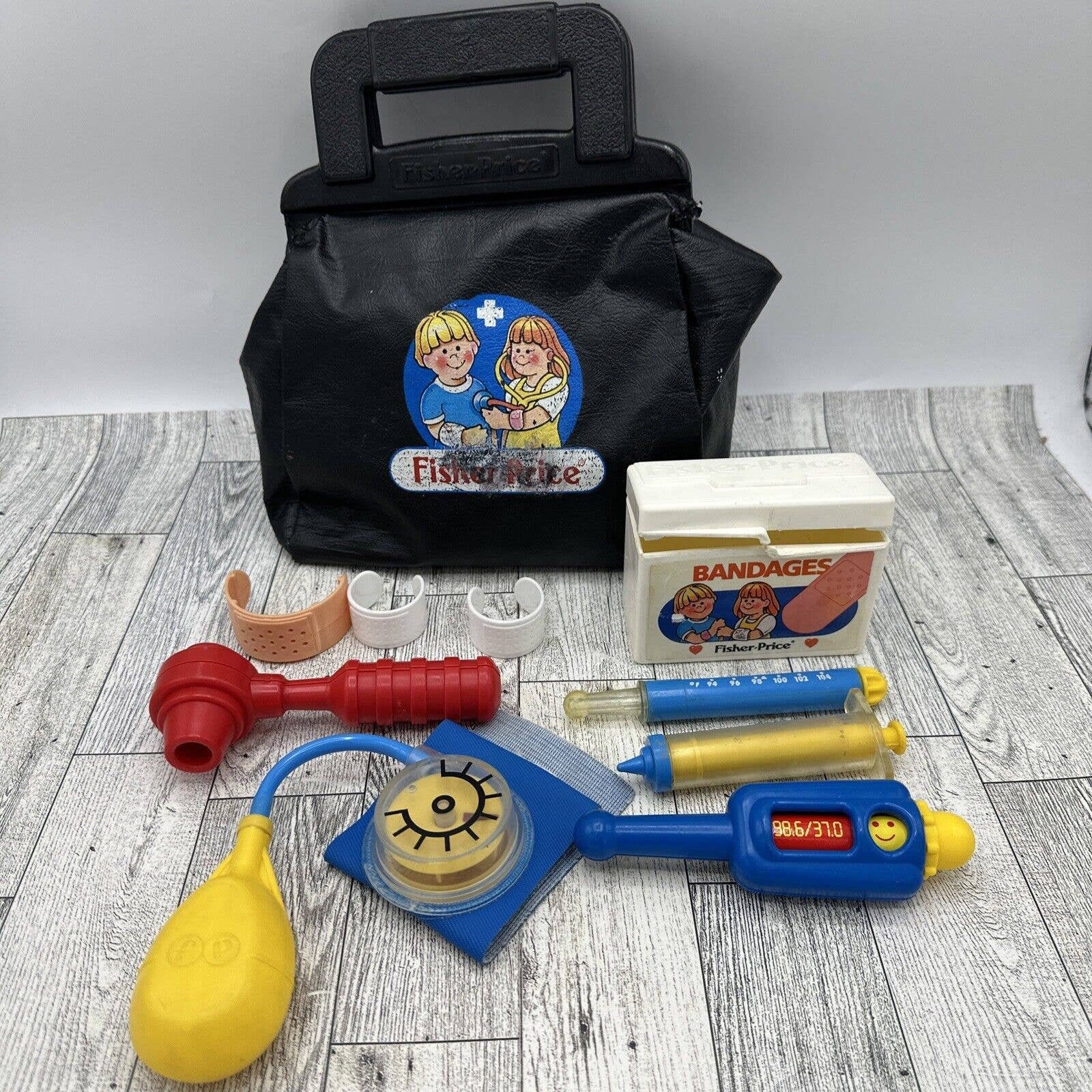 Vintage Fisher Price Doctors bag toy