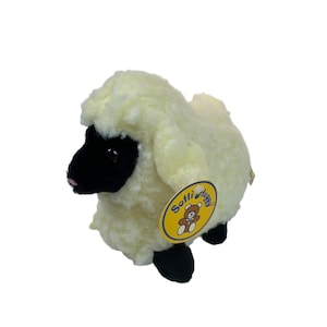 Vintage Sotti-Huggy Lamb Sheep Plush Toy Made in Korea Realistic 10&quot; Long