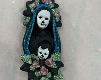 Madonna and child ornament