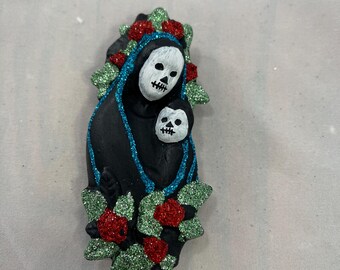 Madonna and child ornament