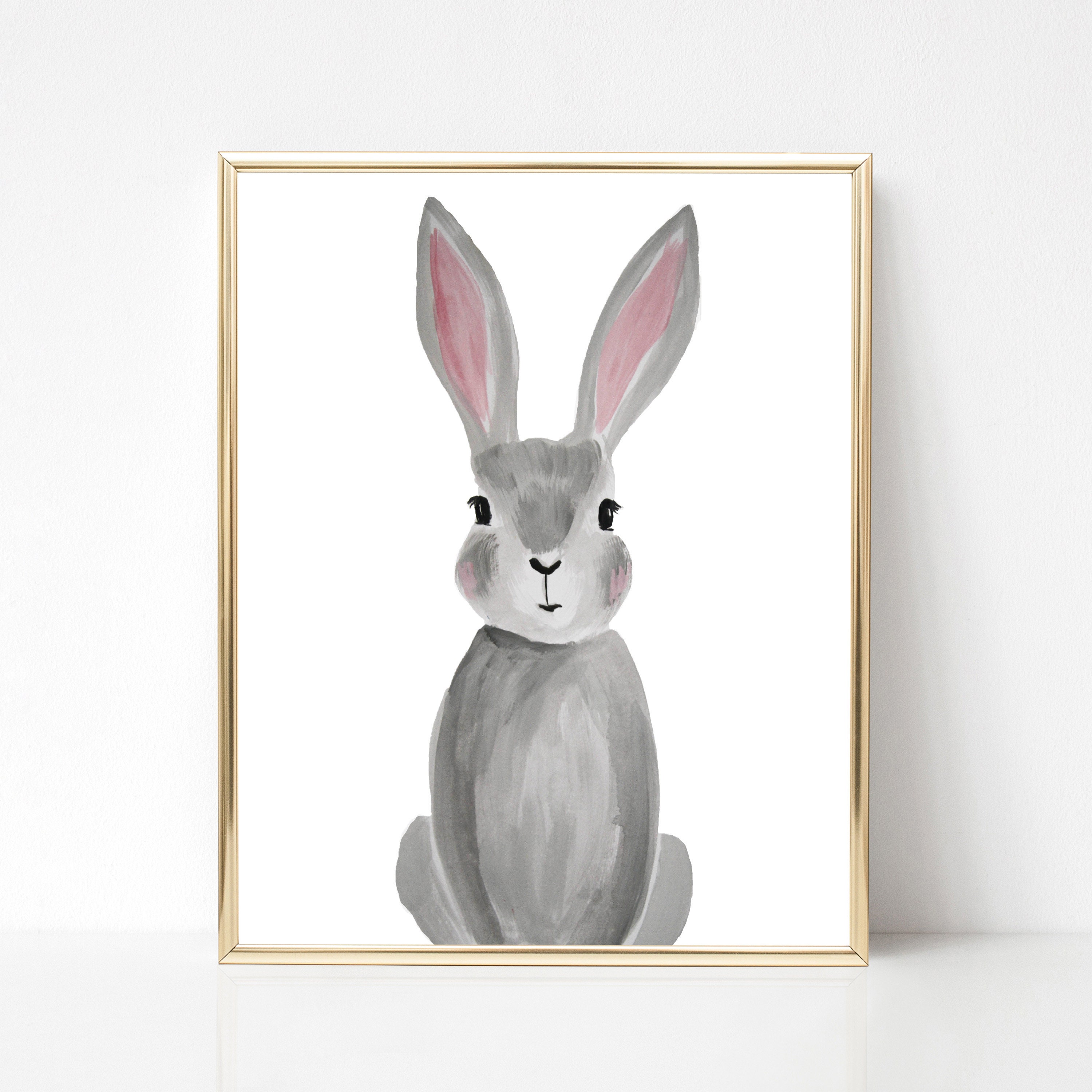 Bunny Nursery Printable, Nursery Wall Art, Baby Room Decor, Bunny