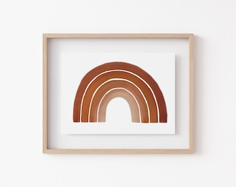 Sunshine Rainbow Stampabile, Nursery Wall Art, Download digitale