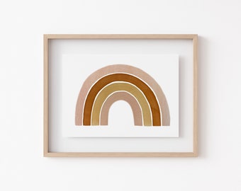 Sand Rainbow Printable, Nursery Wall Art, Digital Download