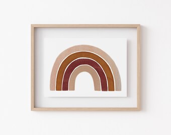 Sunkissed Rainbow Printable, Digital Download Printable, Nursery Wall Art