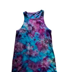 M Tie Dyed GAP Tank Dress/Sleeveless/Scoop Neck/Handmade
