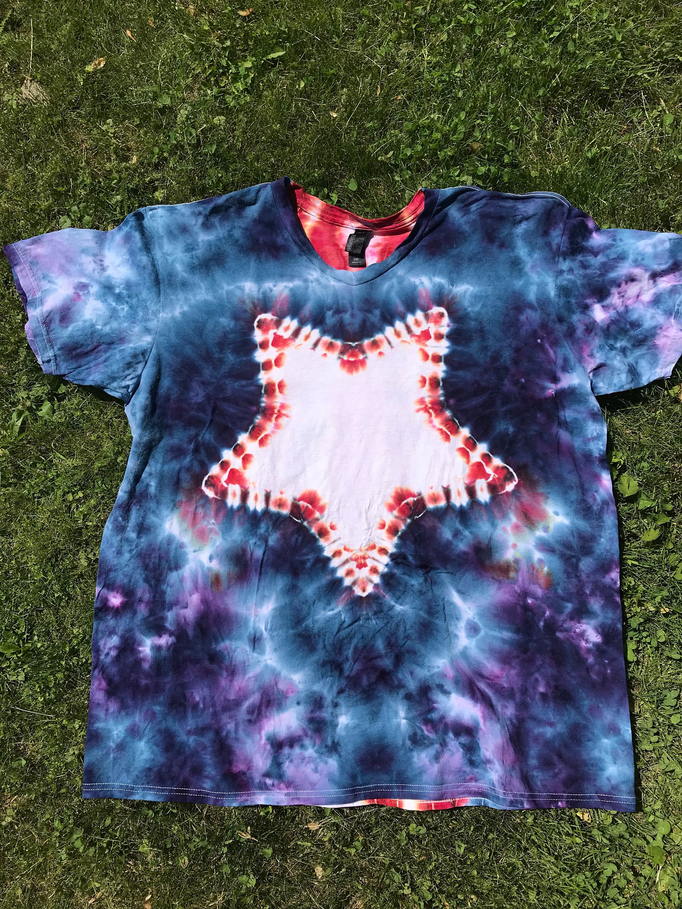Blue Tie-dyed T-shirt 