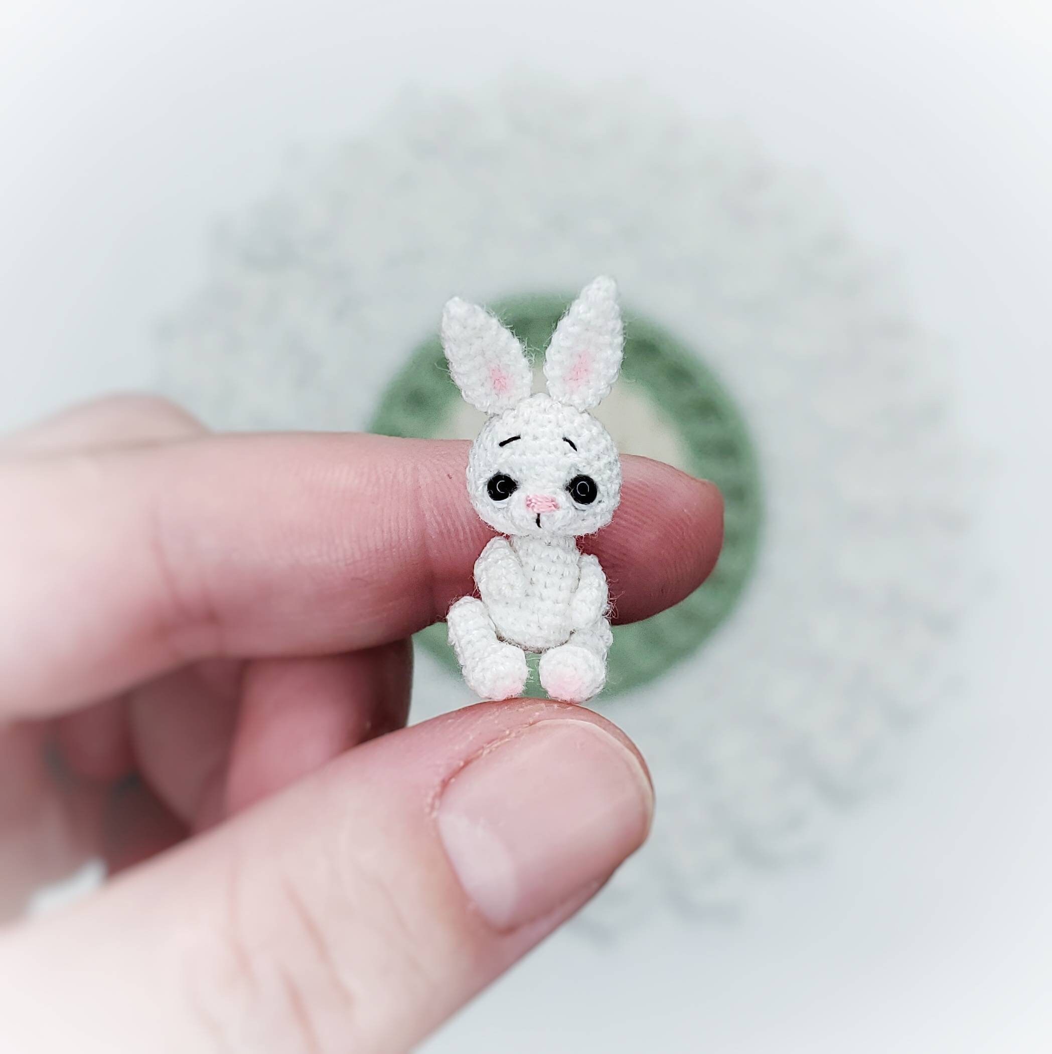 Micro bunny toy Bunny Miniature stuffed Animals Ooak Bunny Etsy