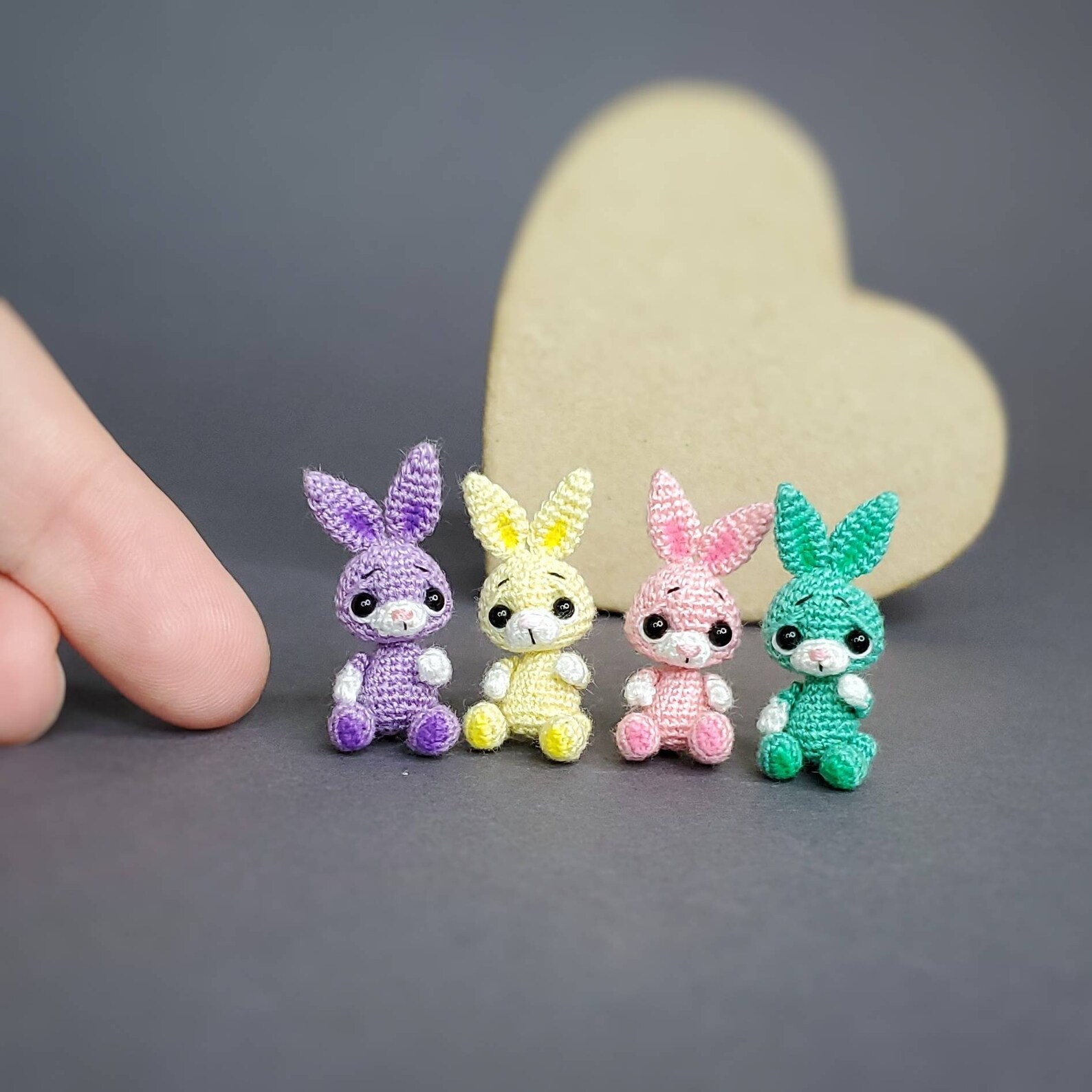 Micro bunny toy Bunny Miniature stuffed Animals Ooak Bunny Etsy
