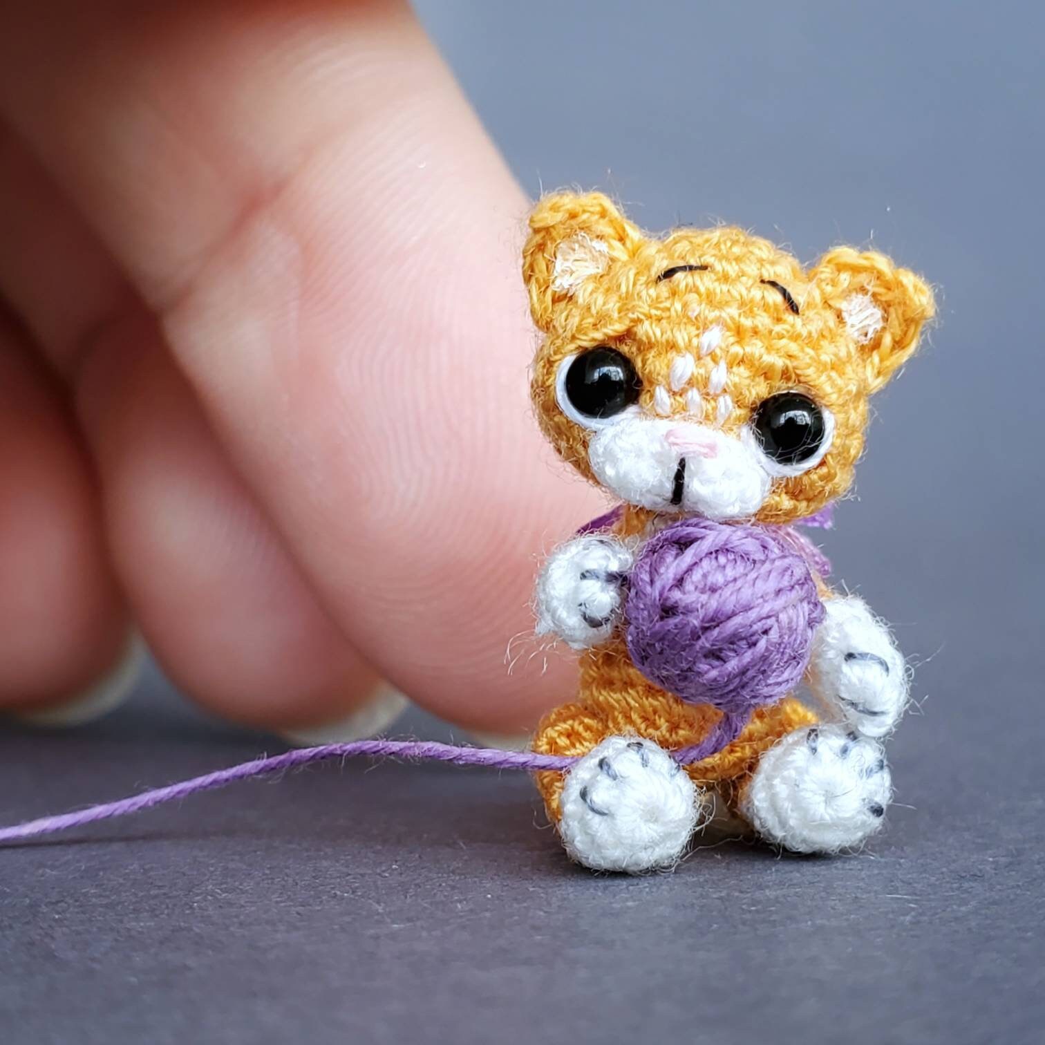 Micro kitten 0.8 Miniature toy Animals Stuffed kitten | Etsy