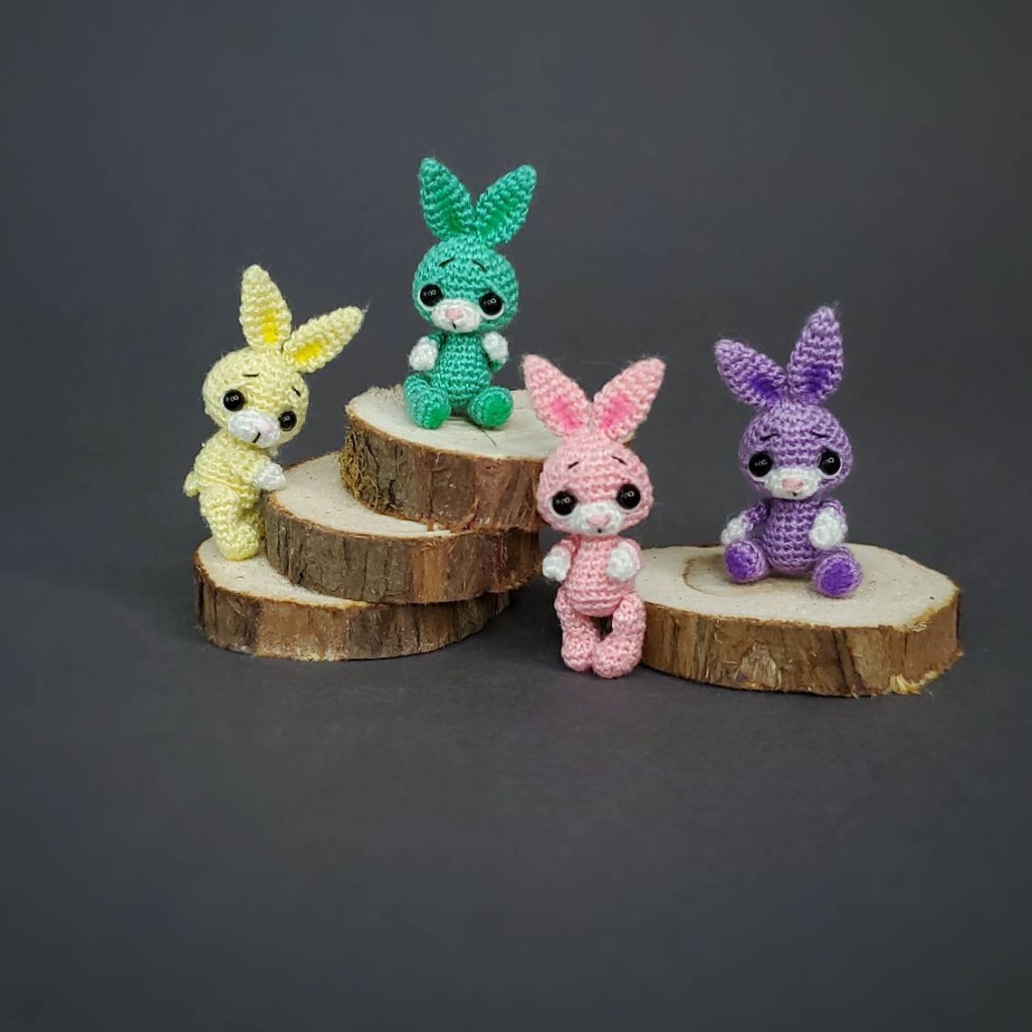 Micro bunny toy Bunny Miniature stuffed Animals Ooak Bunny Etsy