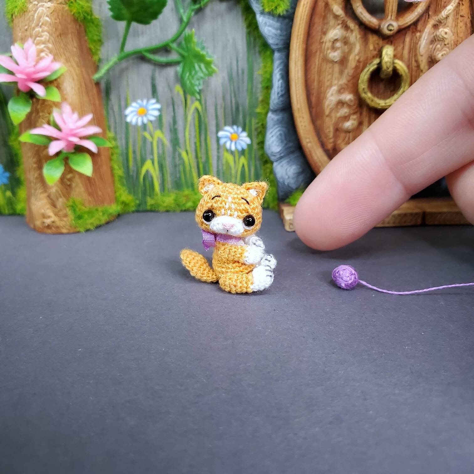Micro kitten 0.8 Miniature toy Animals Stuffed kitten Etsy
