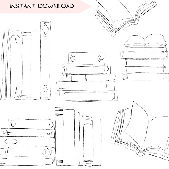 Cozy Book Lover Clipart Bundle | Bookish Aesthetic PNG Set | Reading Journal Bookstagram Graphics for Planners & Crafts
