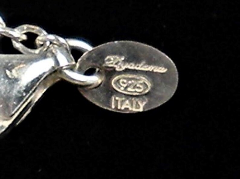 Italian 925 Dyadema Sterling Silver Scissors Necklace