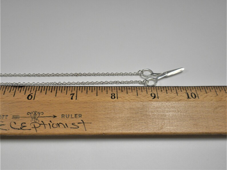 Italian 925 Dyadema Sterling Silver Scissors Necklace