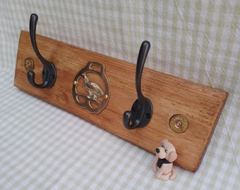 Wall mounted hooks with Country Sport decoration