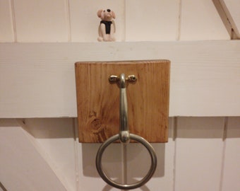 Vintage Snaffle Bit towel holder