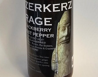 Ghost Pepper Blackberry Hot Sauce, Sweet and Tart BERZERKRZ RAGE