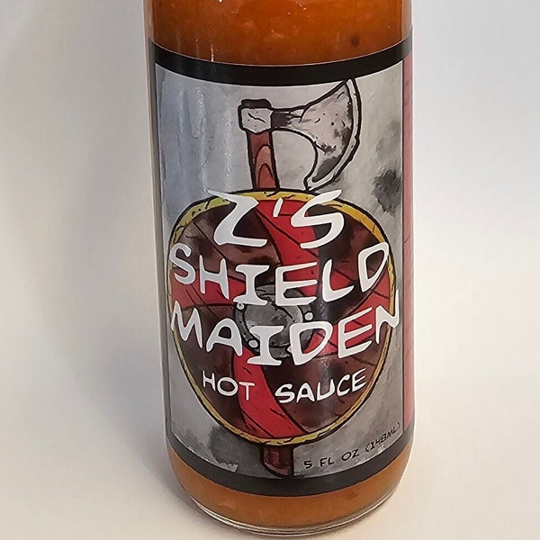 Sweet and Hot Sauce, 4 Pepper Honey Blend, Global Award Winning Hot Sauce SHIELD MAIDEN