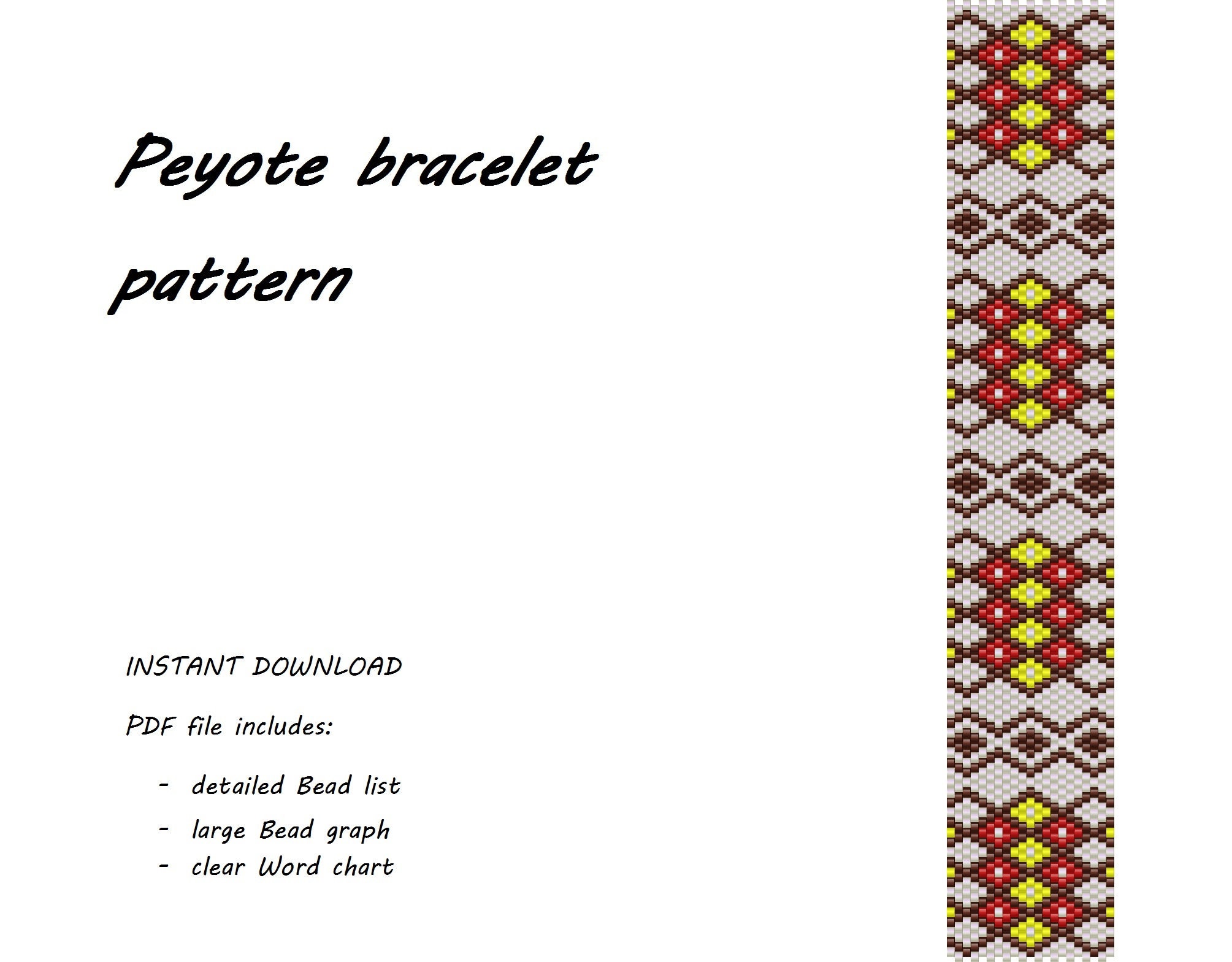 Peyote Bracelet Pattern New Decorating Design Peyote Bracelet Pattern New Decorating Design