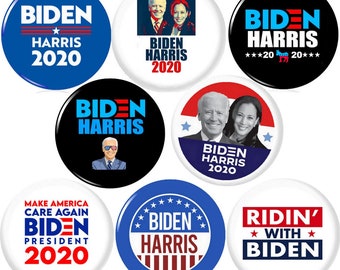 Biden 2020 – Joe Biden for President in 2020 Set of 6 buttons, 2.25 inches 