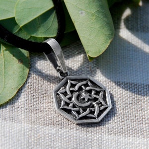 Crescent Moon and Star Silver Muslim Islamic Pendant Necklace / Islam Jewelry Gift