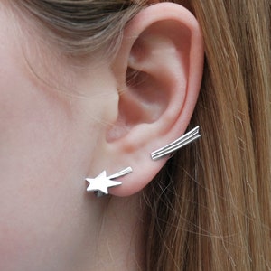 Earring on left ear shop