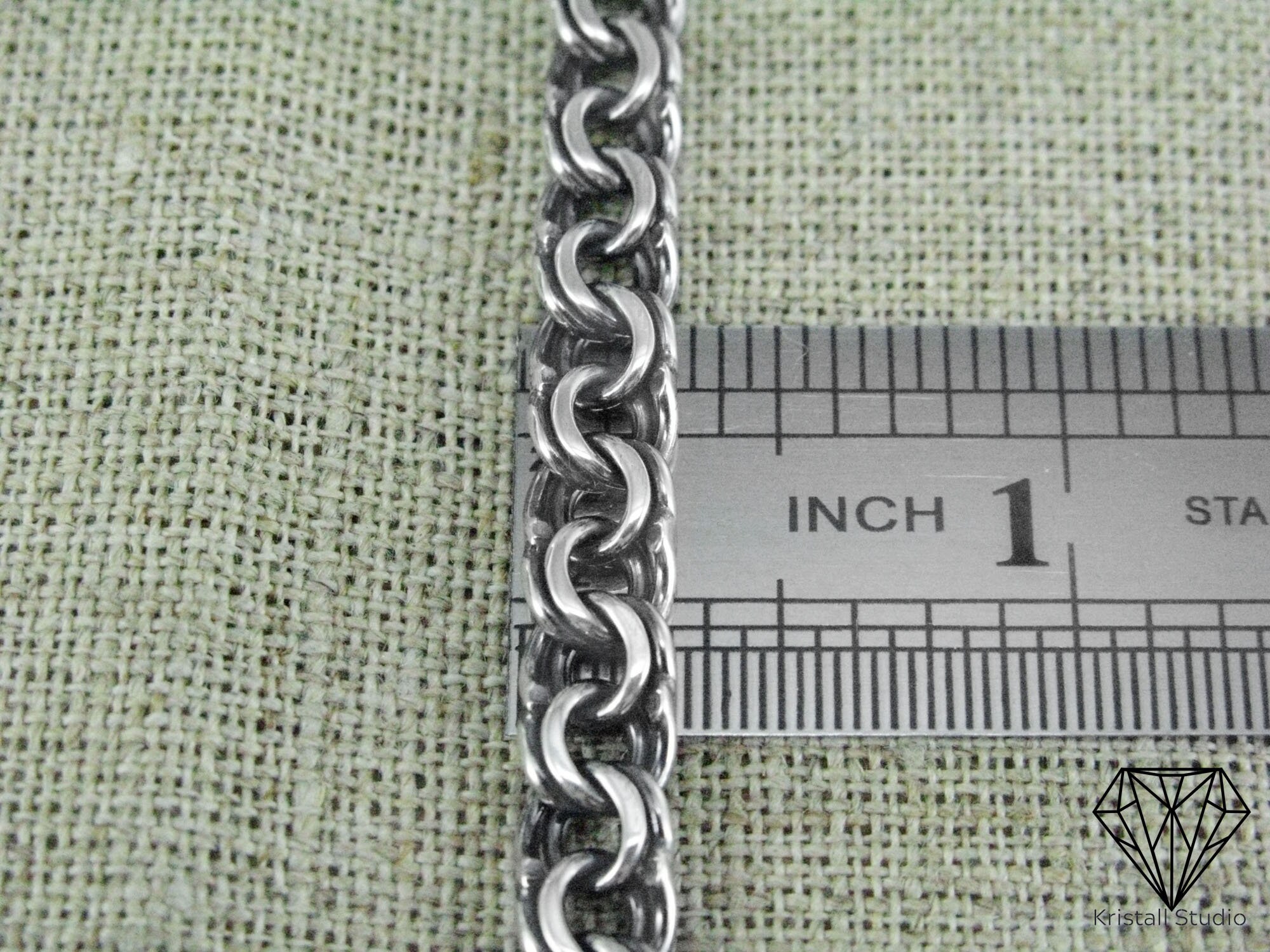 Thick Sterling Silver Chain Necklace 