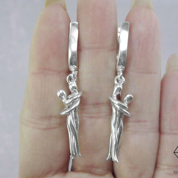 Parure Collier Et Boucles D'oreilles – Couple Dansant – Ton Or – Sans Marque