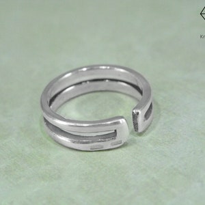 Articulation en argent / bagues phalanges / bagues en argent sterling / bague d'articulation en argent / bague ongle en argent / bague midi / bague à ongles minimale image 8