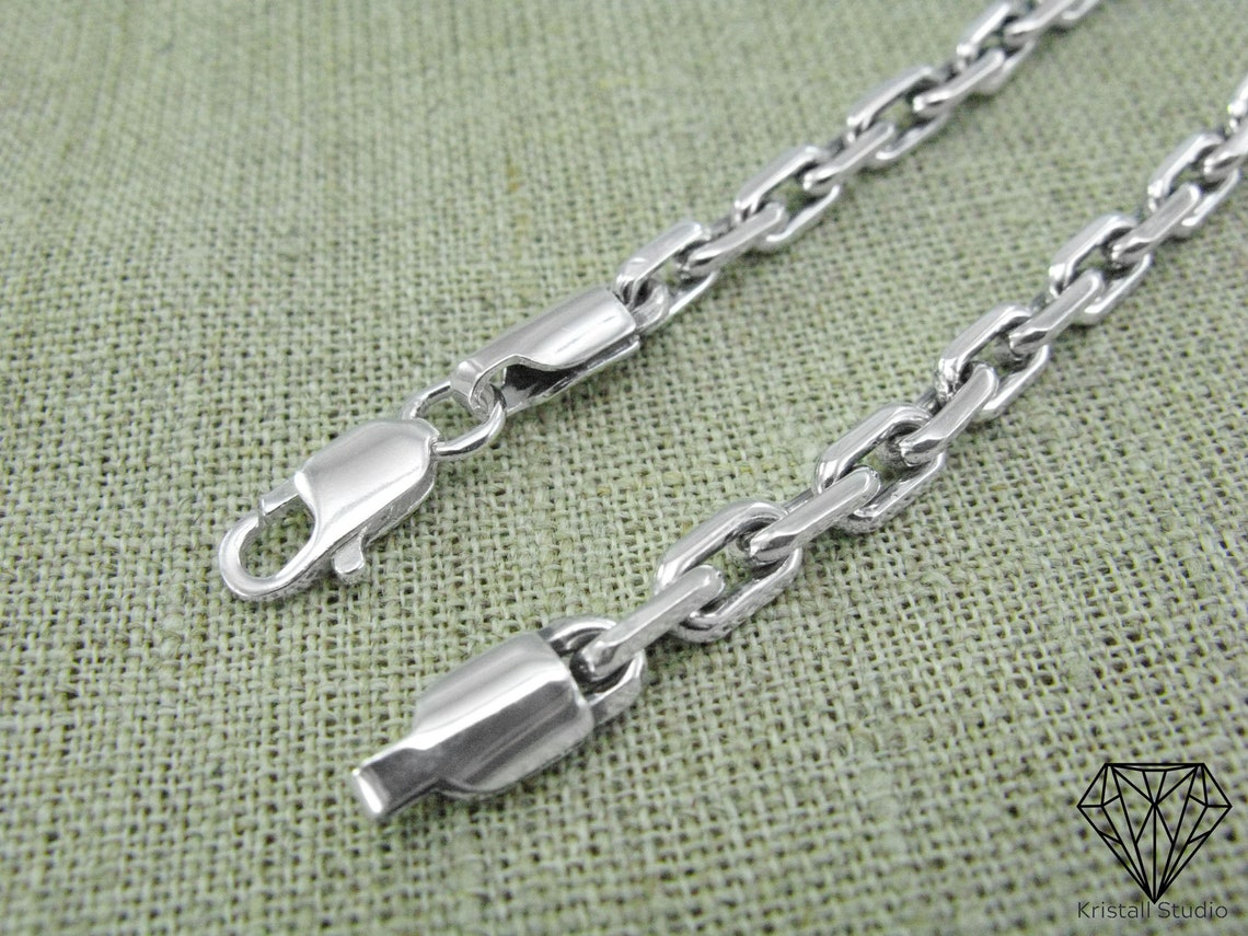 Mens Thick Anchor Sterling Silver Chain for Pendant / Etsy