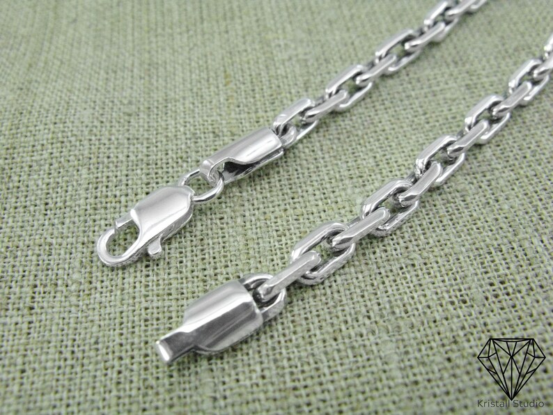 Mens Thick Anchor Sterling Silver Chain for Pendant / Etsy