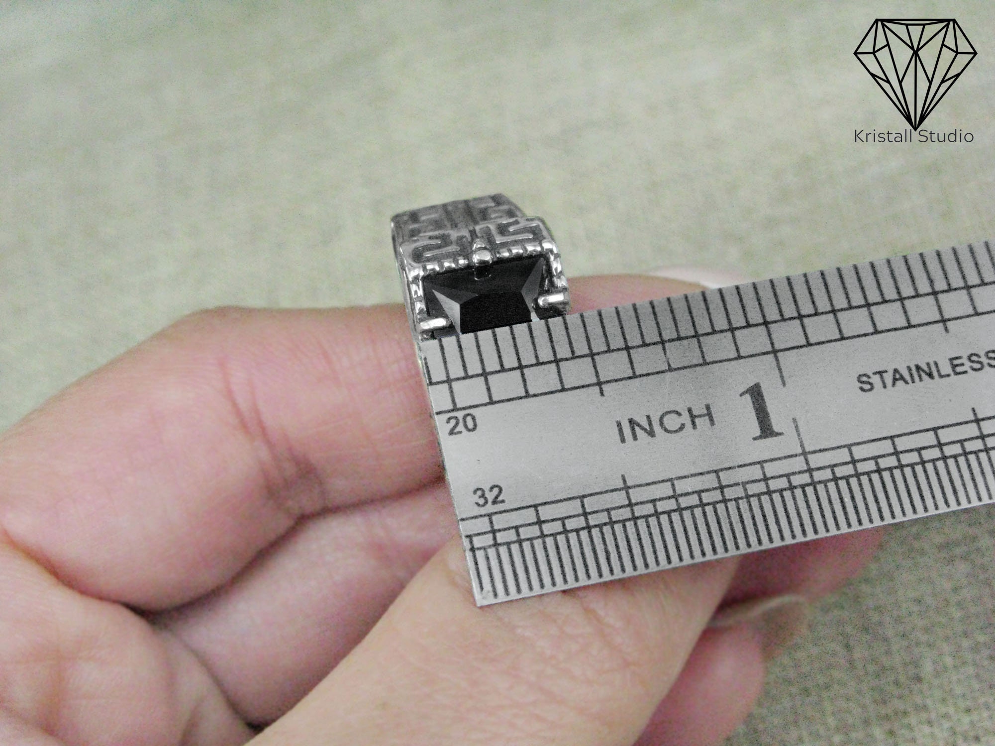 Unique Silver Gemstone Signet Band Ring for Men / Mens Modern Design  Handmade Silver Ring for Him / Rocker Sterling Silver Men's Ring - Etsy