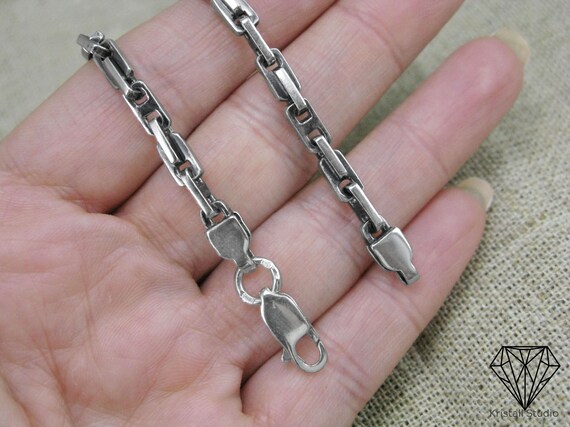 Anchor Silver Bracelet Weaving for Man or Woman / Silver Anchor