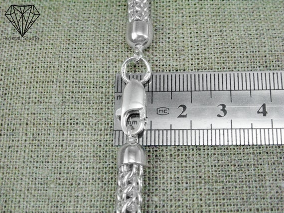 Thick Silver Byzantine Jewelry Chain Necklace for Women / Persian