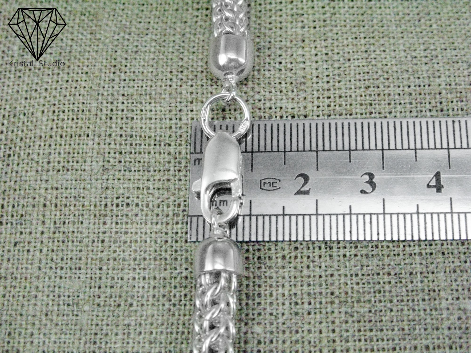 Thick Silver Byzantine Jewelry Chain Necklace for Women / Persian