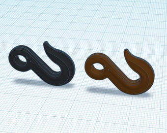 Hook, GI Joe Adventure Team Chest Winch, 3d Printed Replica