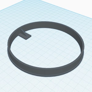 Jeep, M2 50 Cal Mount Ring, for GI Joe Desert Attack Jeep - 3D printed version