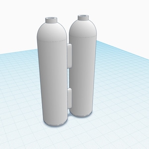 SCUBA Tank, Late Issue, 3D Printed Replica for GI Joe / Action Man