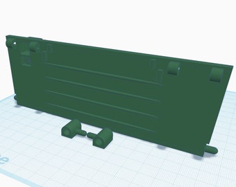 Jeep, Tailgate Kit, 5 Star Jeep - Replica 3D printed version, GI Joe / Action Man