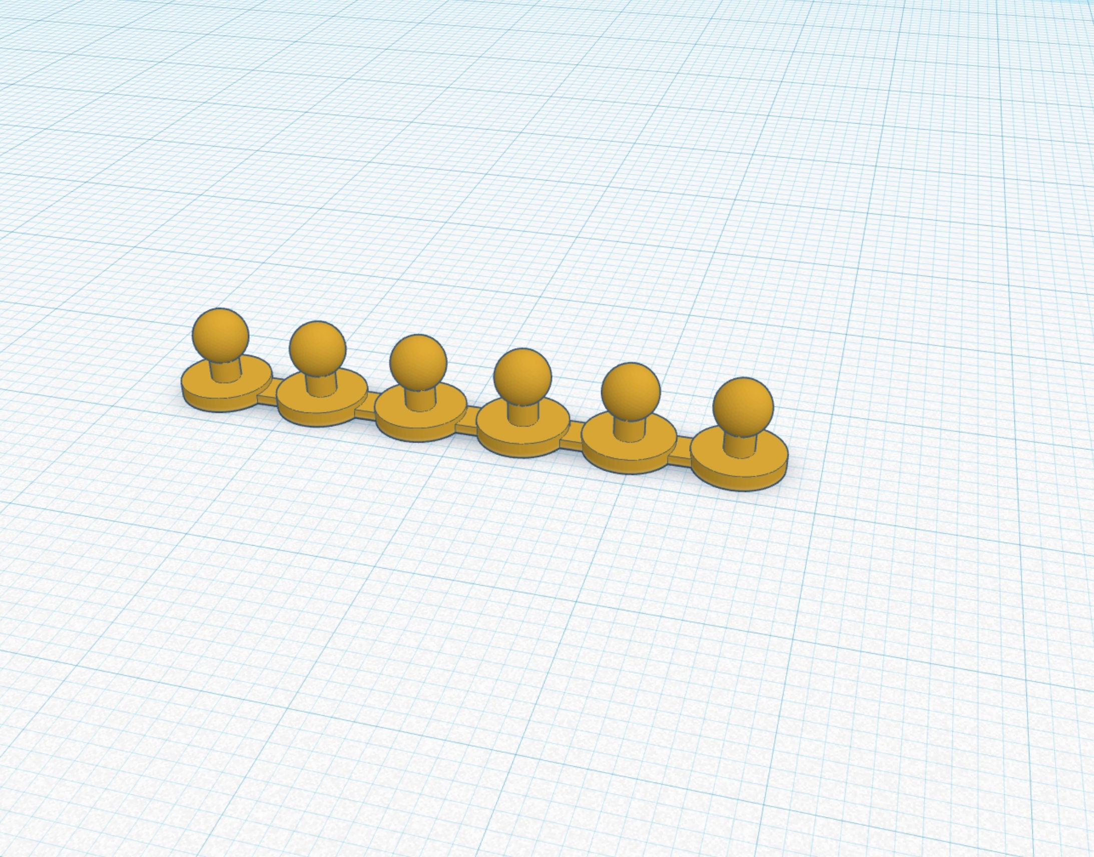6 Holster Flap Keeper Pips, 3D Printed Replica for GIjOE / Action Man