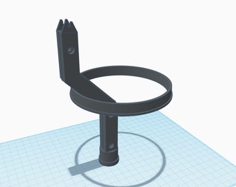 Jeep, M2 50 Cal  Mount and Ring for GI Joe Desert Attack Jeep - Replica 3D printed version