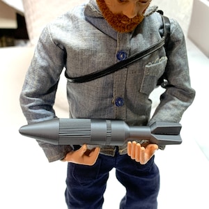 3 Recoilless Shells for GI Joe 5-Star Jeep, 3D Printed GI Joe / Action Man