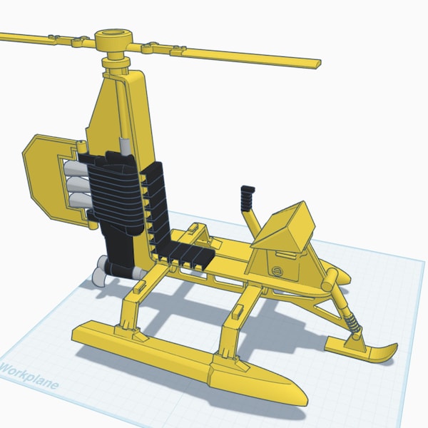 Mr. Action Compacts Hubschrauber Träger Kit 3D Druck