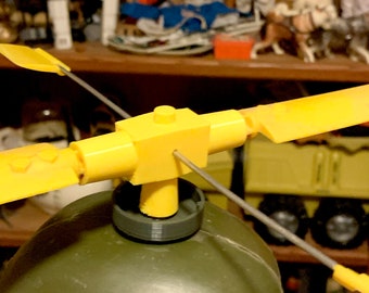 Irwin Helicopter Complete Rotor Assembly Replica 3D Printed GIjOE