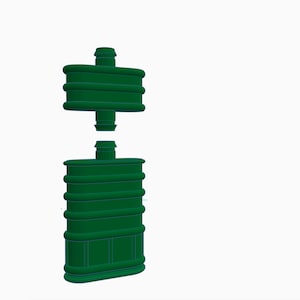 SOTW, British Gas Mask Canisters (2 piece),  GI Joe Soldiers of the World, 3d Printed Replica