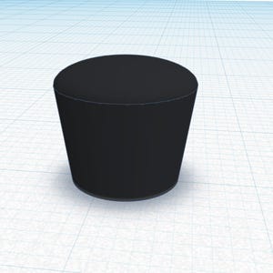 May include: A black cylindrical bottle stopper.