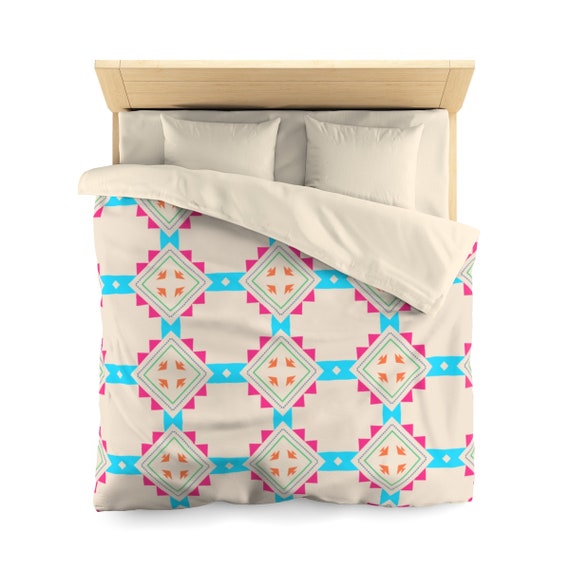 Aztec Neutral Duvet Cover Duvet Cover Queen Duvet Cover Etsy