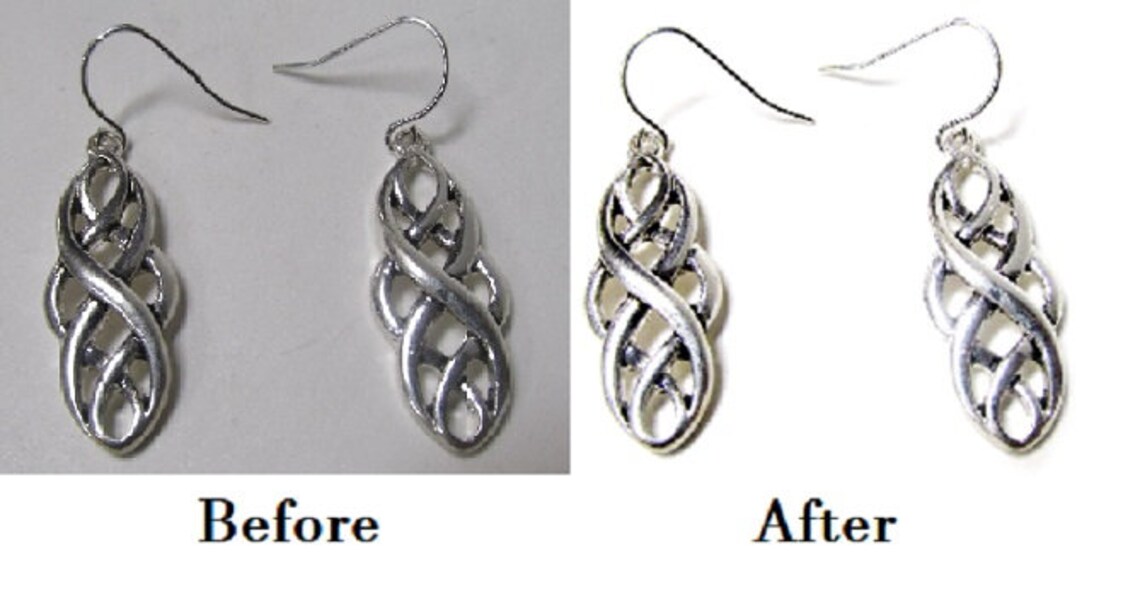 Jewelry Background Removal to All White Background for Online Products