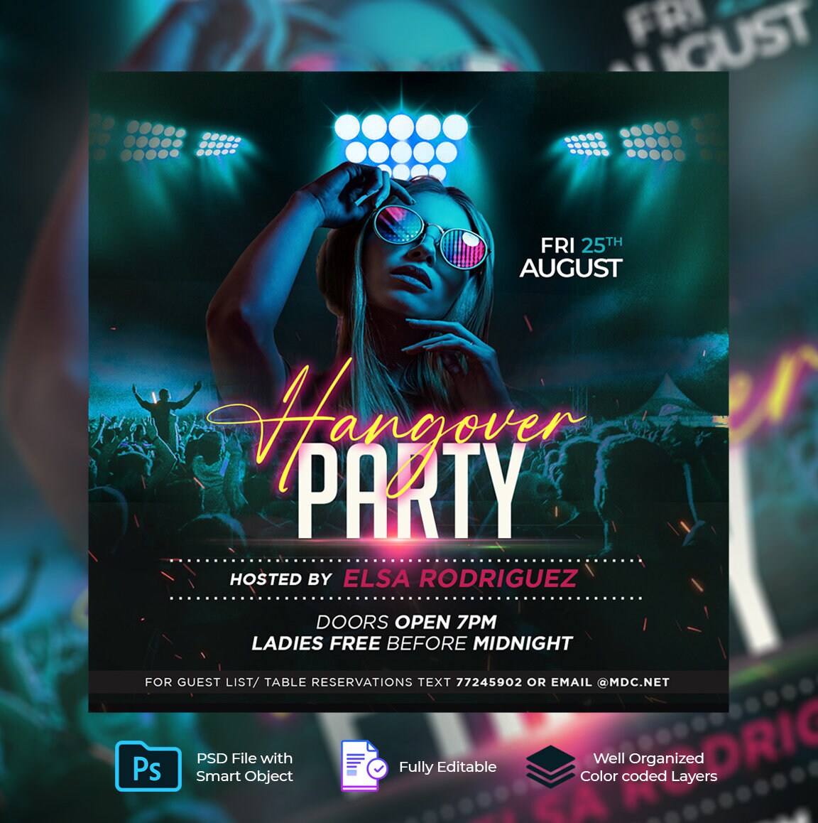Download Jersey Night - Flyer PSD Template